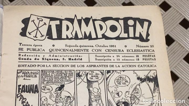 Tebeos: COMIC TRAMPOLIN OCTUBRE 1951 NUMERO 23 - Foto 2