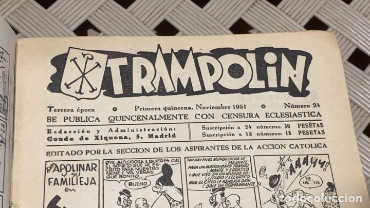 Tebeos: COMIC TRAMPOLIN NOVIEMBRE 1951 NUMERO 24 - Foto 2
