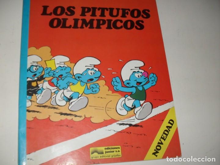Tebeos: los pitufos 14:los pitufos olimpicos,ediciones junior,a&ntilde;o 1983. - Foto 1