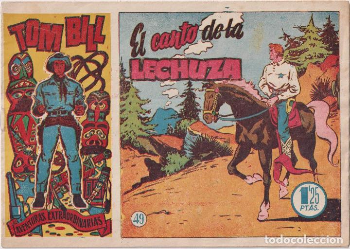 Tebeos: Tom Bill n&ordm; 49. Hispano Americana 1954. RARO - Foto 1