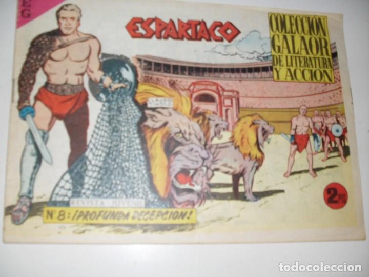Tebeos: espartaco 8.ediciones galaor,a&ntilde;o 1964.tebeo raro. - Foto 1