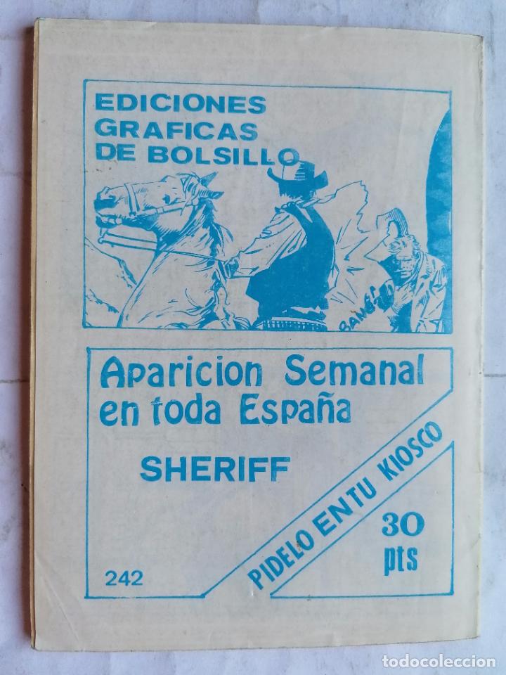 Tebeos: SHERIFF, CARAMELOS DE LIMON, COLECCION OESTE, EDITORIAL VILMAR, 1983 - Foto 2