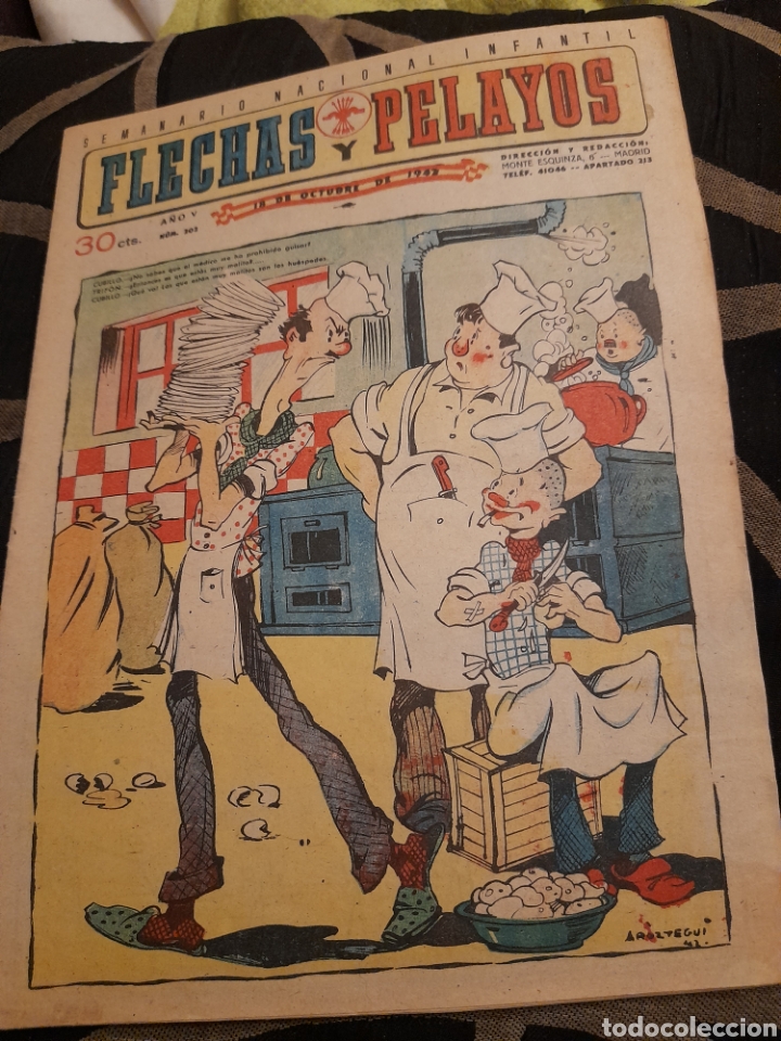 Tebeos: Comic de Flechas y Pelayos de 18 de octubre de 1942 - Foto 1