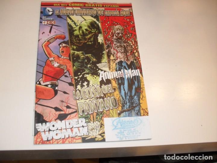 Tebeos: .comic promocional(dia del comic)w woman-la c del pantano-animal man.ecc,a&ntilde;o 2012.