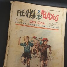 Tebeos: FLECHAS Y PELAYOS 11 DE DICIEMBRE DE 1938 Nº 1 SEMANARIO NACIONAL INFANTIL
