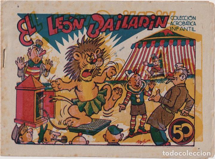 Tebeos: Pirulo y Tontolote. El Le&oacute;n Bailar&iacute;n. Acrob&aacute;tica Infantil. Marco 1942 - Foto 1