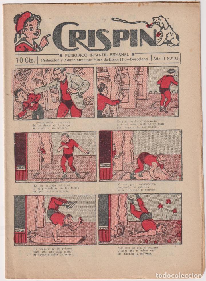 Tebeos: Crisp&iacute;n n&ordm; 75. El Gato Negro 1922. SIN ABRIR - Foto 1