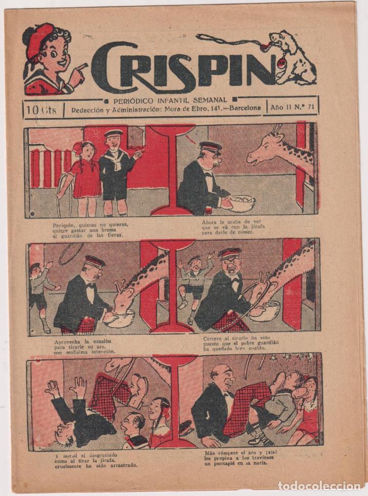 Tebeos: Crisp&iacute;n n&ordm; 71. El Gato Negro 1922. SIN ABRIR - Foto 1