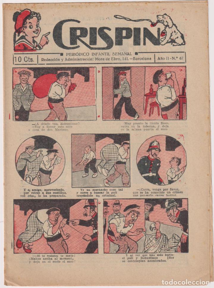 Tebeos: Crisp&iacute;n n&ordm; 67. El Gato Negro 1922. SIN ABRIR - Foto 1