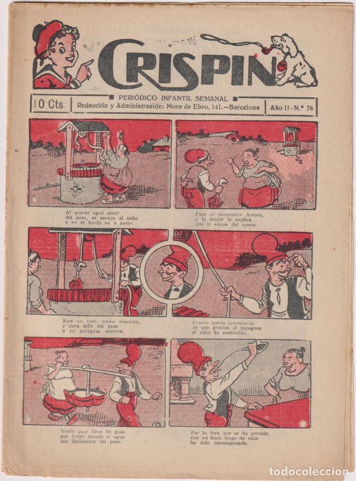 Tebeos: Crisp&iacute;n n&ordm; 76. El Gato Negro 1922. SIN ABRIR - Foto 1