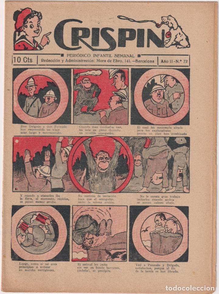 Tebeos: Crisp&iacute;n n&ordm; 72. El Gato Negro 1922. SIN ABRIR - Foto 1