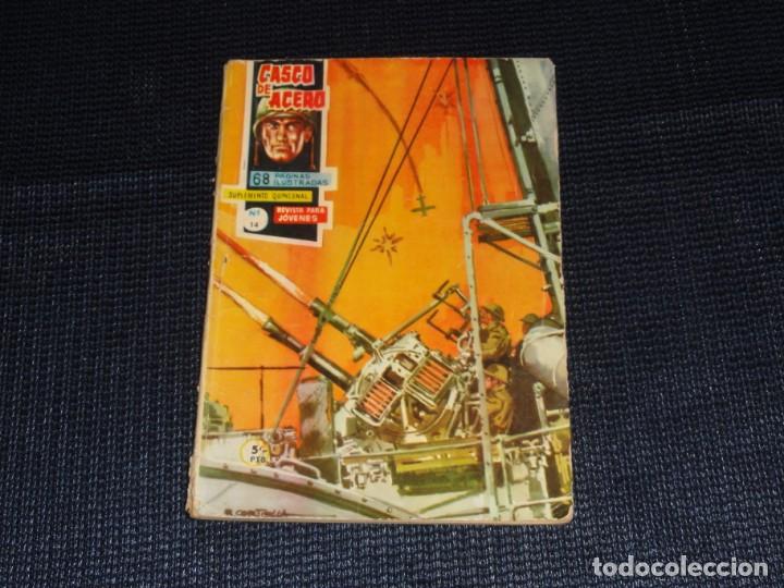 Tebeos: CASCO DE ACERO N&ordm; 14. EDICIONES MANHATTAN. A&Ntilde;O 1963. C-85. - Foto 1
