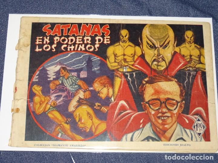 Tebeos: (M0) SATANAS EN PODER DE LOS CHINOS - COLECCI&Oacute;N DIAMANTE AMARILLO - EDC RIALTO, CON ROTURAS - Foto 1