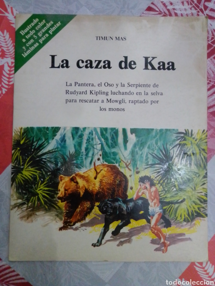 Tebeos: La caza de kaa de timun m&aacute;s ilustrado a todo color con 4 l&aacute;minas para pintar