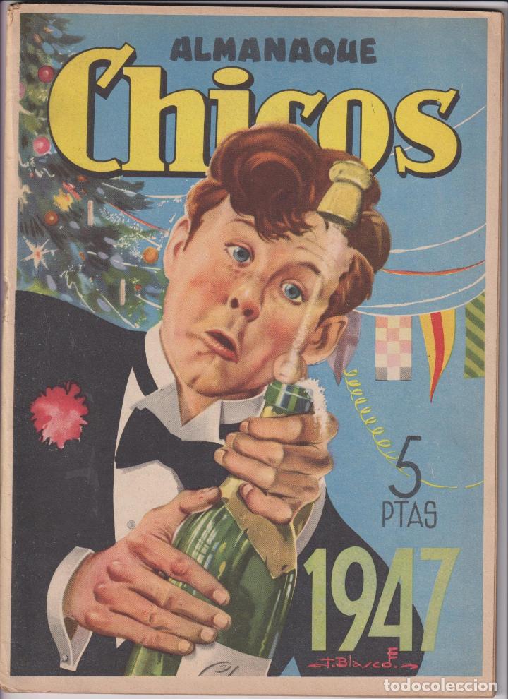 Tebeos: Almanaque Chicos 1947. C. Gil - Foto 1