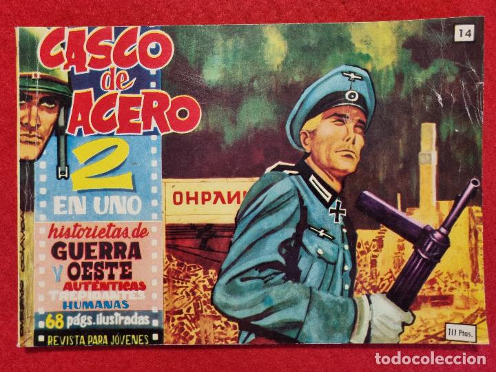 Tebeos: CASCO DE ACERO 2 EN UNO N&ordm; 14 ORIGINAL TB2 - Foto 1