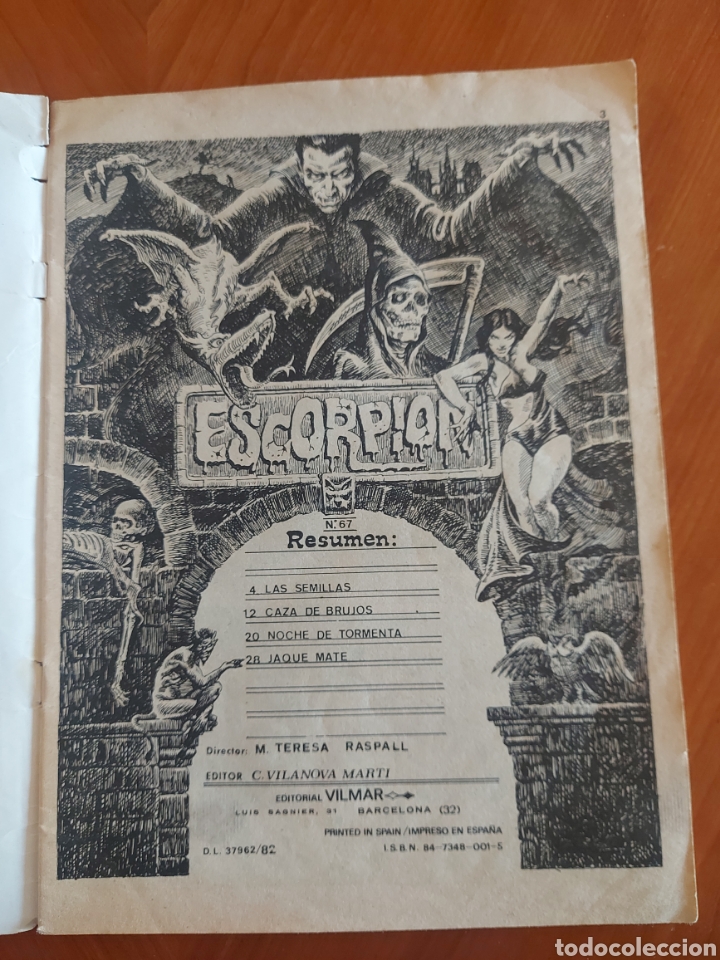 Tebeos: N&uacute;m 67 Escorpi&oacute;n 4 Relatos de Terror 1982 Vilanova Mart&iacute; Vilmar - Foto 3
