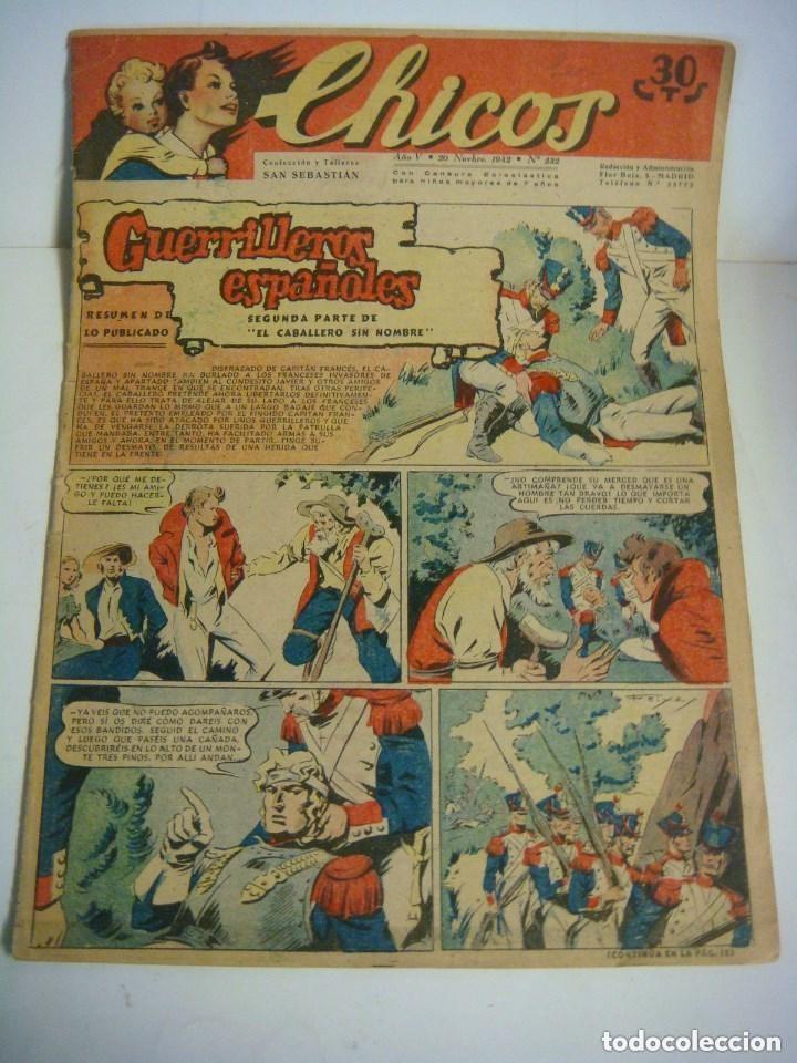 Tebeos: COMICS DE CHICOS N&ordm; 232 DEL 20 DE NOVIEMBRE 1942(#) - Foto 1
