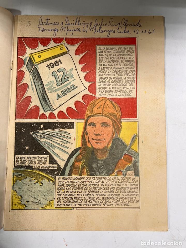 Tebeos: CUBA. TEBEO. GAGARIN. CONQUISTADOR DEL ESPACIO. EDICIONES JUVENILES. 1961. - Foto 2