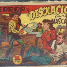 Tebeos: MASCARITA Nº 7 - TERROR Y DESOLACION - DE PEDRO ALFEREZ - ED. GRAFIDEA 1948. Lote 324065138