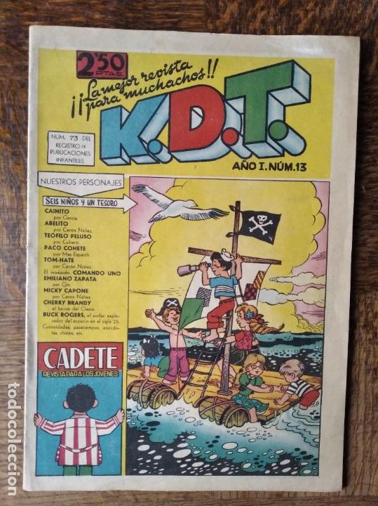 Tebeos: K.D.T. N&ordm; 73. CADETE 1959 ED. MATEU. - Foto 1
