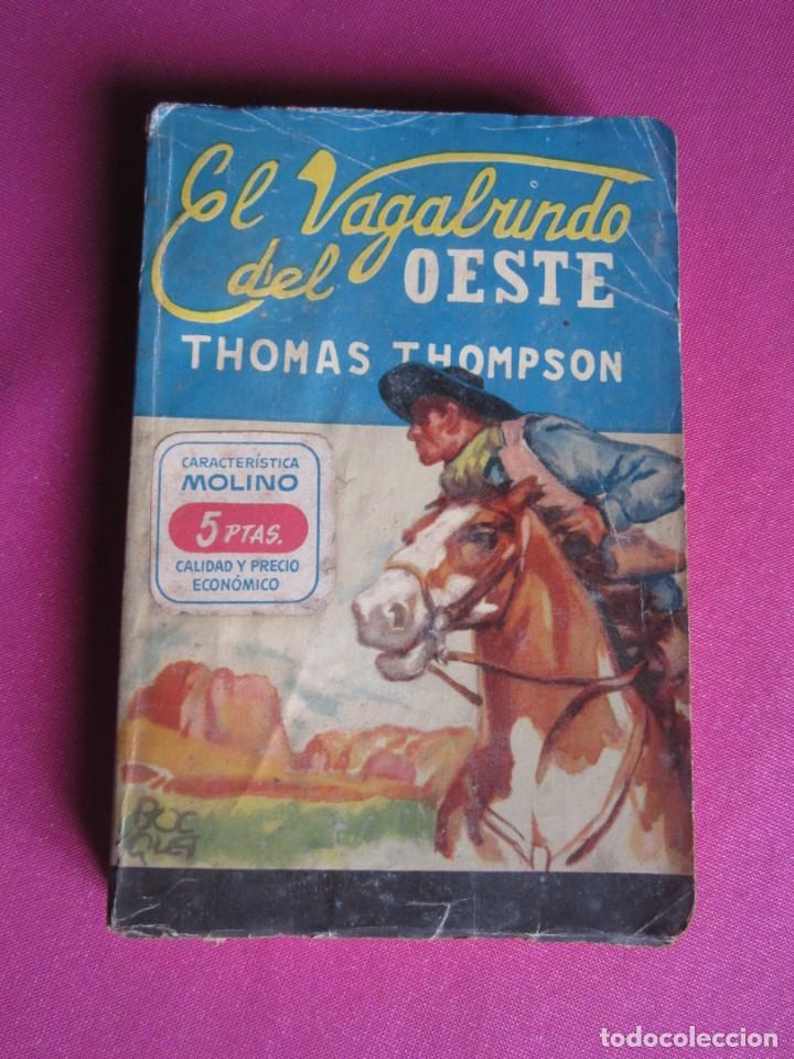 Tebeos: EL VAGABUNDO DEL OESTE THOMAS THOSPSON BIBLIOTECA ORO AZUL P8 - Foto 4