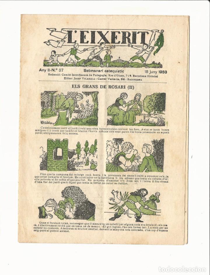 Tebeos: Setmanari catequistic. L&acute;eixerit. Any II. 37 - Foto 1