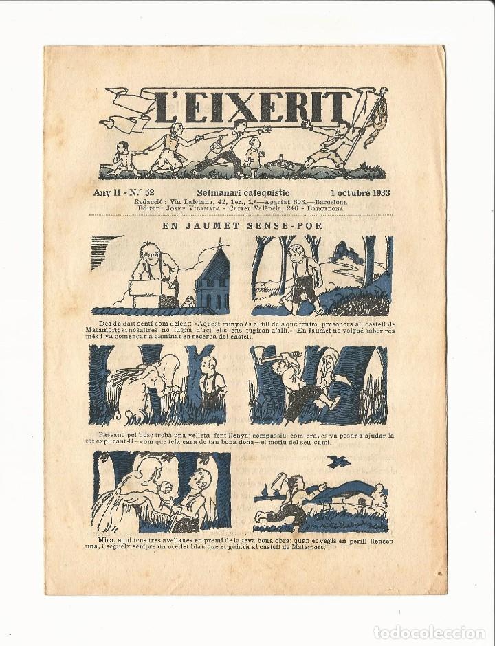 Tebeos: Setmanari catequistic. L&acute;eixerit. Any II. 52 - Foto 1