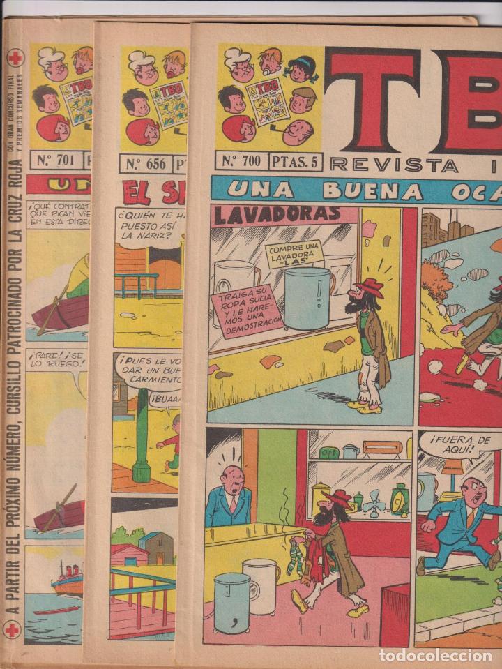 Tebeos: TBO. Lote de 3 ejemplares: 656, 700 y 701. Buigas - Foto 1