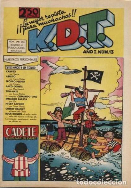 Tebeos: K.D.T.-CADETE-MATEU- N&ordm; 13 -GRAN MARTZ SCHMIDT-CER&Oacute;N N&Uacute;&Ntilde;EZ-GIN-1959-FLAMANTE-DIF&Iacute;CIL-LEA-6830