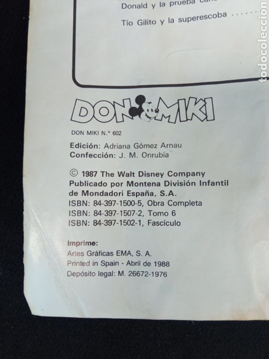 Tebeos: DON MIKI,n&deg;602,a&ntilde;o1988 - Foto 2