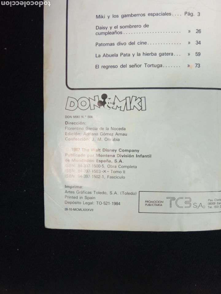 Tebeos: DON MIKI,n&deg;564,a&ntilde;o1987 - Foto 2