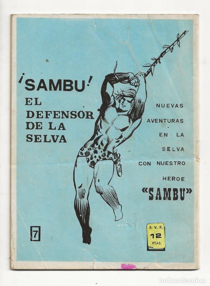 Tebeos: SAMB&Uacute; N&ordm; 7 - EL VOLC&Aacute;N DORMIDO - VILMAR 1971 - Foto 2