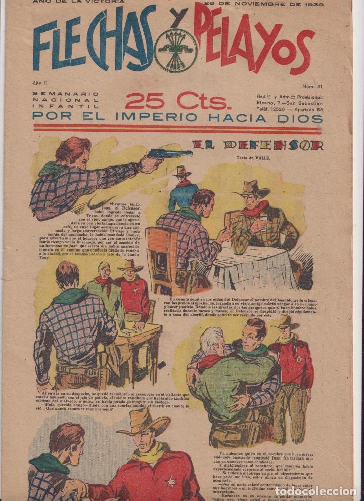 Tebeos: Flechas y Pelayos n&ordm; 42. Fet y de las Jons, 1938 - Foto 1
