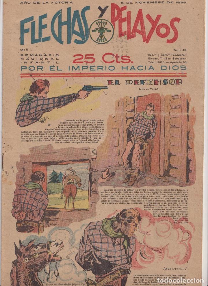 Tebeos: Flechas y Pelayos n&ordm; 46. Fet y de las Jons, 1938 - Foto 1