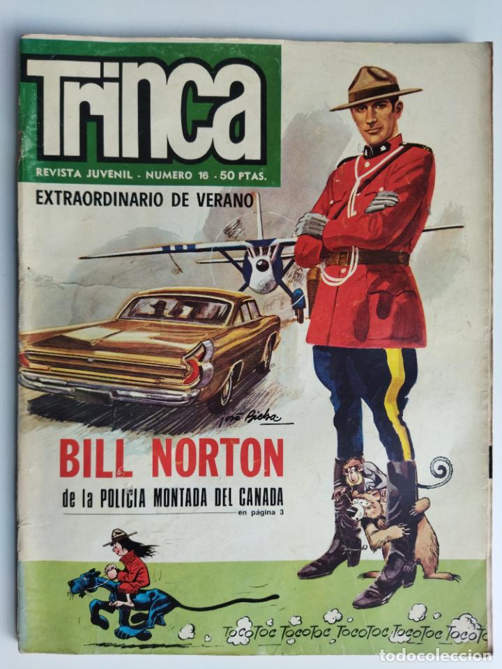 Tebeos: TRINCA n&uacute;mero 16, EXTRA DE VERANO, 112 paginas&iexcl;&iexcl;&iexcl;.editorial DONCEL, a&ntilde;o 1970. - Foto 1
