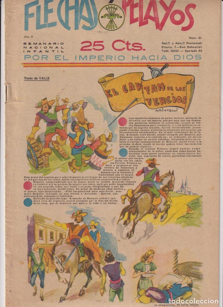 Tebeos: Flechas y Pelayos n&ordm; 31. Fet y de las Jons, 1938 - Foto 1