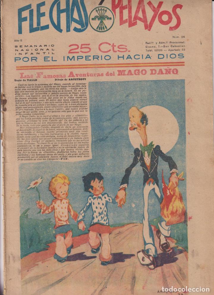 Tebeos: Flechas y Pelayos n&ordm; 24. Fet y de las Jons, 1938 - Foto 1