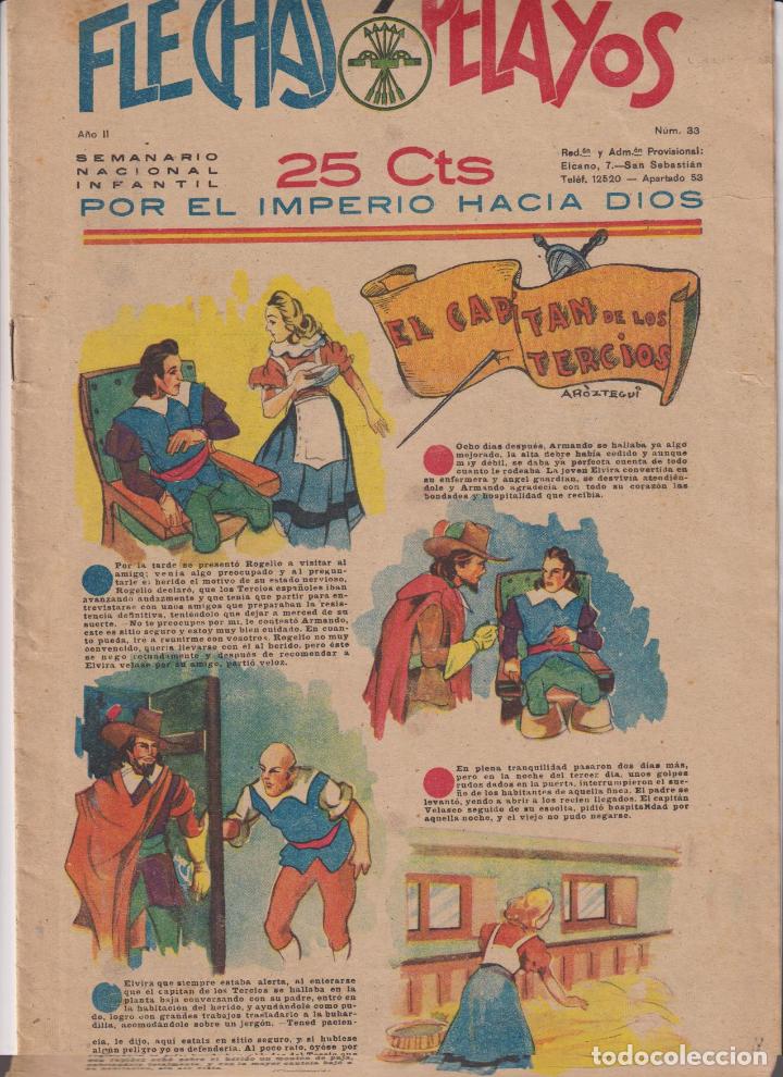 Tebeos: Flechas y Pelayos n&ordm; 33. Fet y de las Jons, 1938 - Foto 1