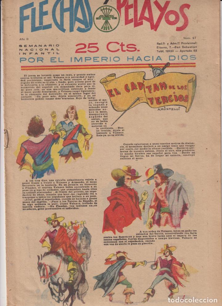 Tebeos: Flechas y Pelayos n&ordm; 27. Fet y de las Jons, 1938 - Foto 1