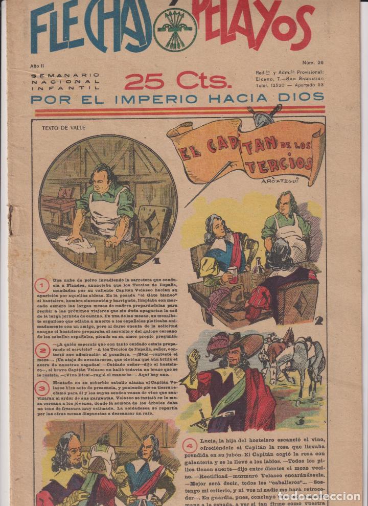 Tebeos: Flechas y Pelayos n&ordm; 26. Fet y de las Jons, 1938 - Foto 1