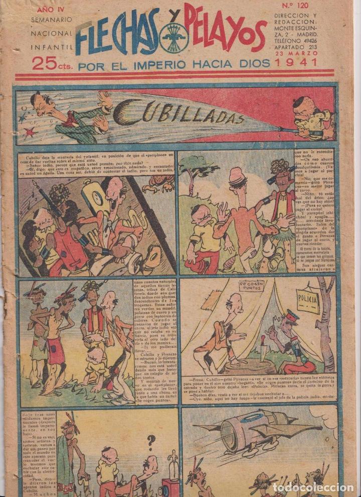 Tebeos: Flechas y Pelayos n&ordm; 120. Fet y de las Jons, 1938 - Foto 1