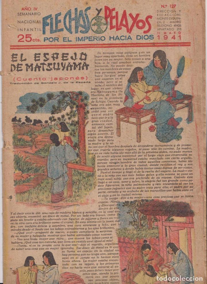 Tebeos: Flechas y Pelayos n&ordm; 127. Fet y de las Jons, 1938 - Foto 1