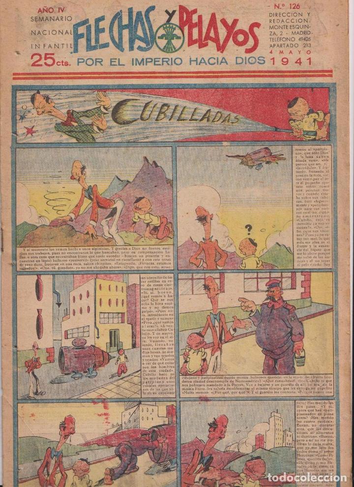 Tebeos: Flechas y Pelayos n&ordm; 126. Fet y de las Jons, 1938 - Foto 1
