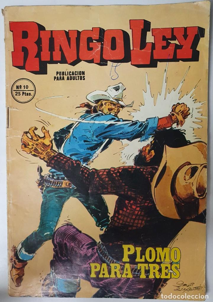 Tebeos: Ringo Ley n&ordm; 10. Plomo para tres. Ediciones Alonso. - Foto 1