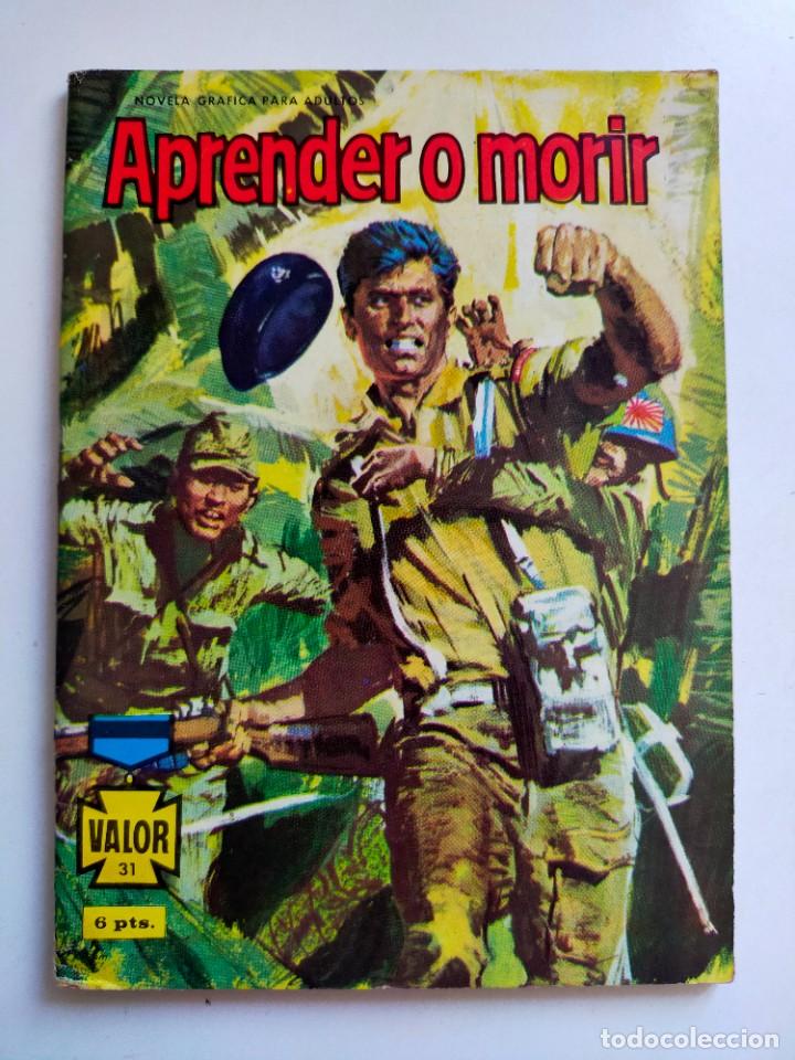 Tebeos: COLECCI&Oacute;N VALOR N&ordm; 31: APRENDER O MORIR - SEMIC ESPA&Ntilde;OLA DE EDICIONES 1966 - Foto 1