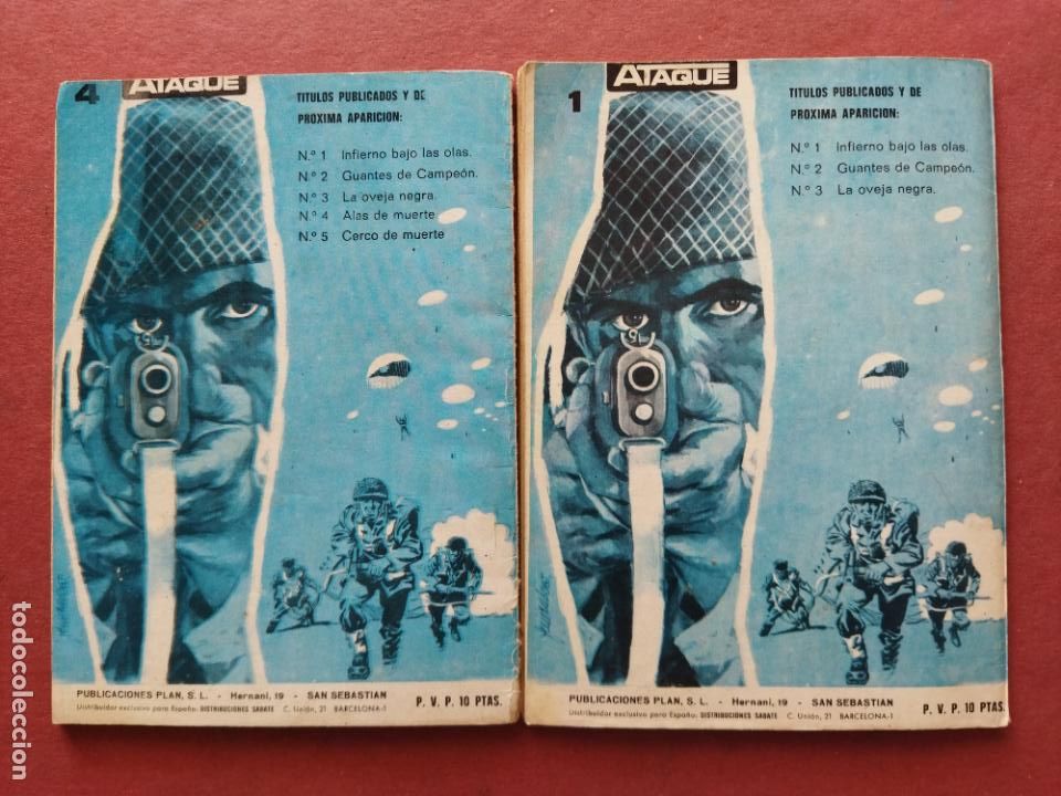 Tebeos: ATAQUE N&ordm;S - 1 Y 4 - 1969 EDI. PLAN S.L. - Foto 2