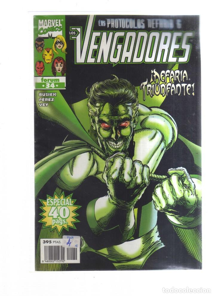 Tebeos: LOS VENGADORES N,34 FORUM LOS PROTOCOLOS DEFARIA 66 - Foto 1