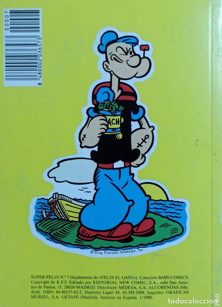 Tebeos: SUPER FELIX EL GATO N&ordm;7 - EDITORIAL NEW COMIC 1990. - Foto 2