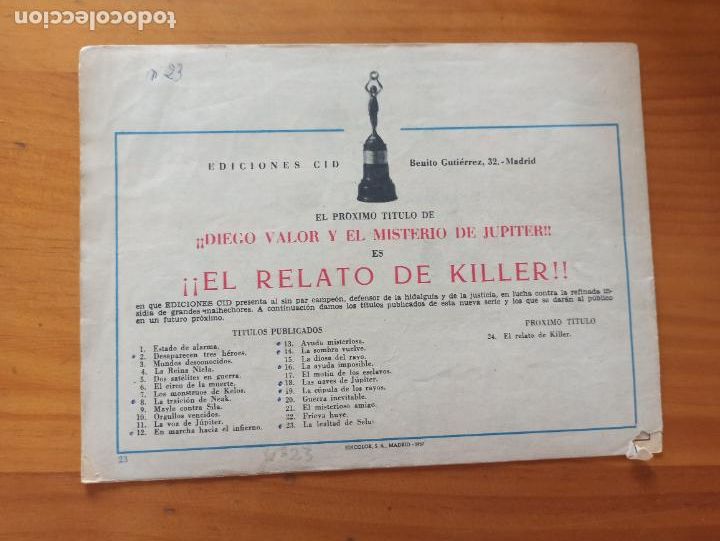 Tebeos: DIEGO VALOR N&ordm; 23 - LA LEALTAD DE SELUS - ORIGINAL - EDICIONES CID (O) - Foto 2